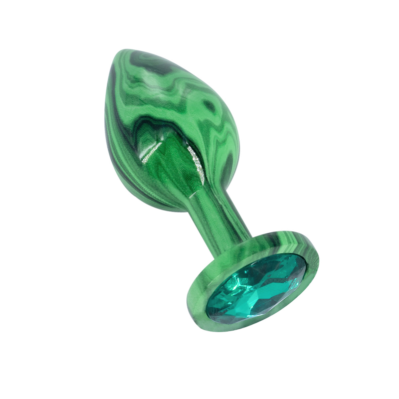 Пробка с зеленым кристаллом "Kanikule" зеленая, S 