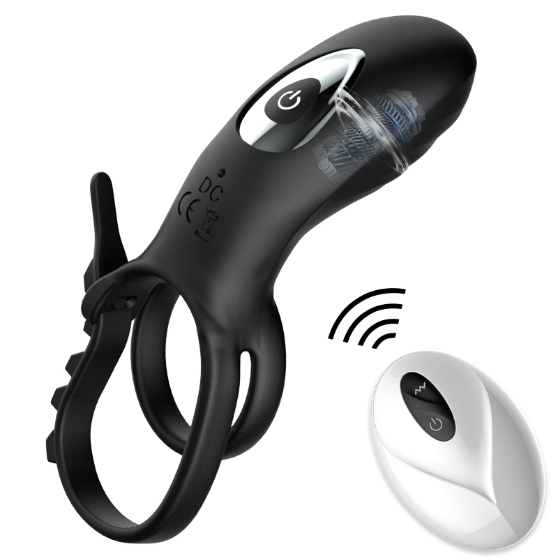 Кольцо-лассо с клиторальным стимулятором "Secwell" на дистанционном управлении 